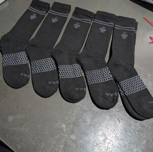 Bombas Size Large Calf Socks 5ct New Without Cardboard Covers